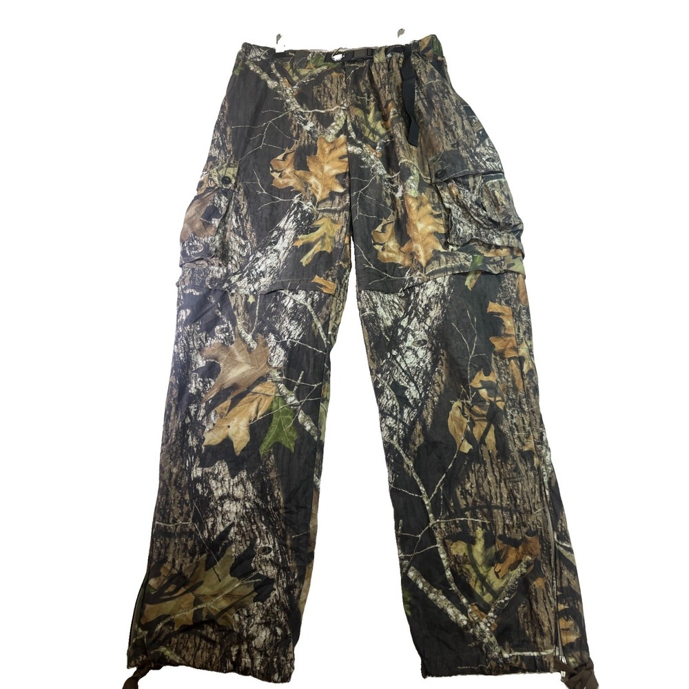 Mens Gander Mountain Guide Series Pants Large Convertable Cargo Belted EUC